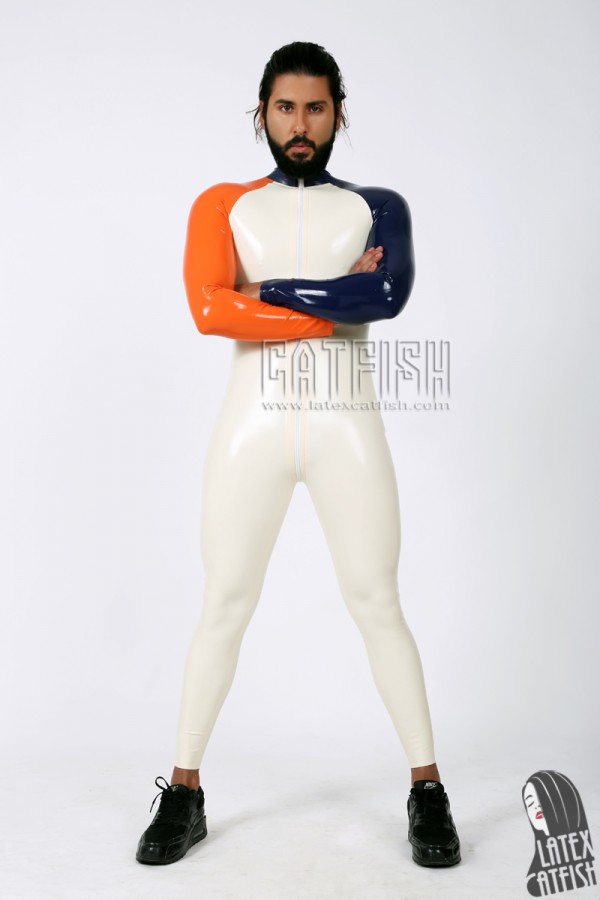 Men's 'Oddity' Raglan-Sleeved Latex Catsuit