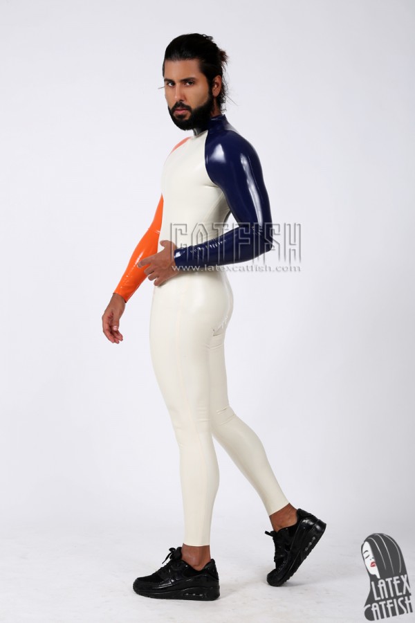 Men's 'Oddity' Raglan-Sleeved Latex Catsuit