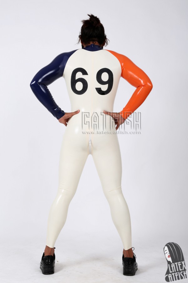 Men's 'Oddity' Raglan-Sleeved Latex Catsuit