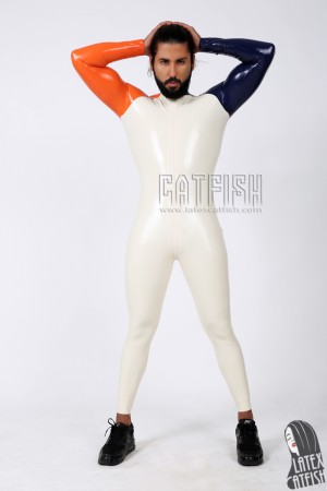 Men's 'Oddity' Raglan-Sleeved Latex Catsuit