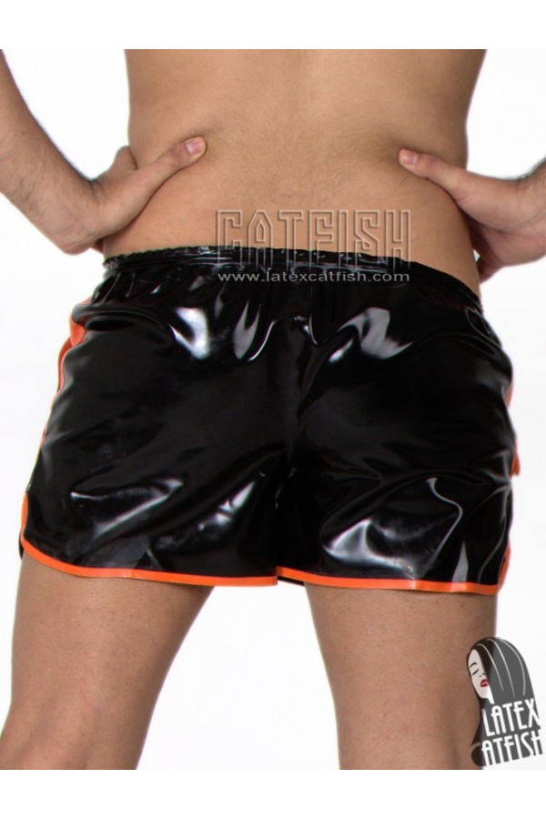 Men's Latex Drawstring Gym Shorts