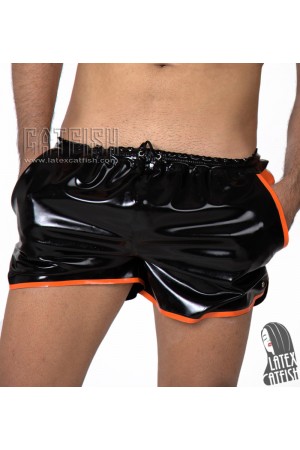 Men's Latex Drawstring Gym Shorts