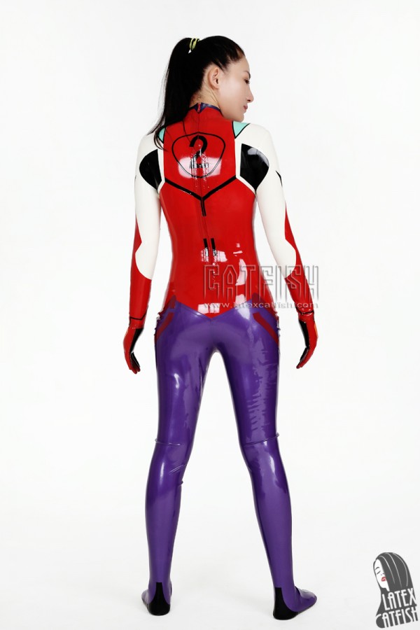 'Zero Two Darling' Latex Catsuit With Feet & Gloves
