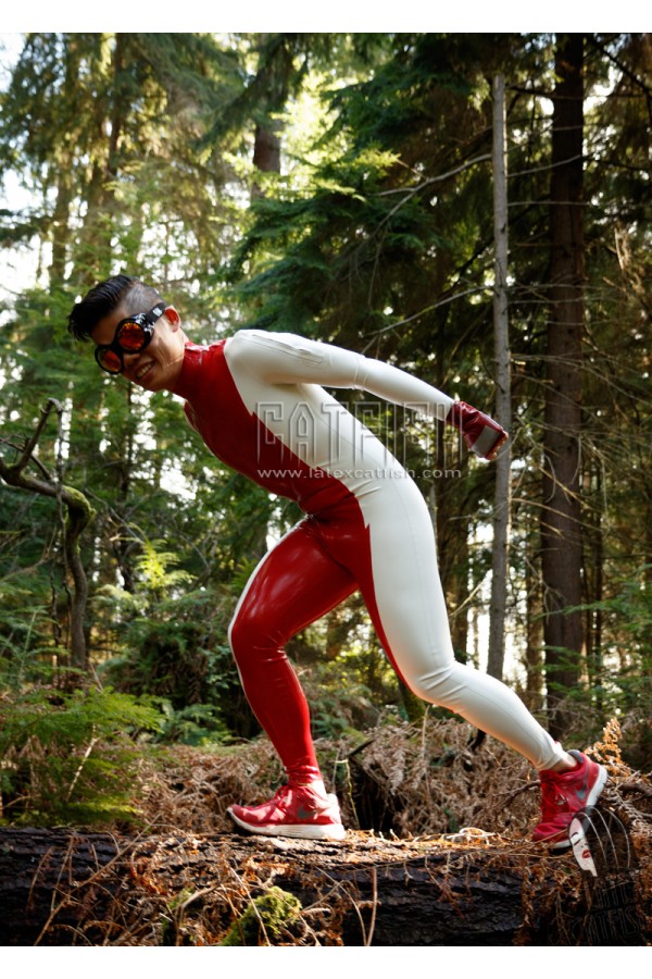 Men's 'Stagger Lee' Shoulder-Zipper Latex Catsuit