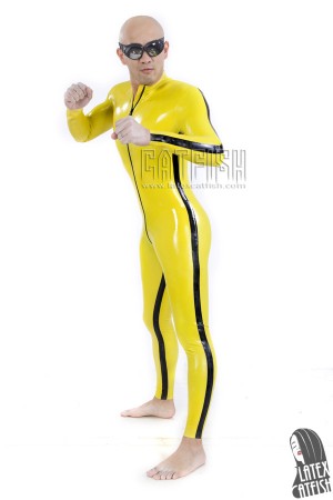 Men's 'Martial Arts' Bruce Lee Style Latex Catsuit