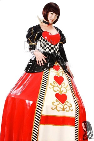 Alice's Wonderland Latex Costume