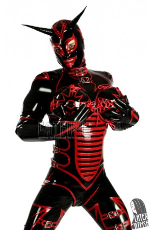 Unisex 'RuPauled Wonder' Latex Costume Suit