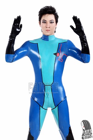 Men's 'Digital Robot' Latex Catsuit