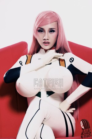 'Zero Operator' Latex Boobs Costume Catsuit