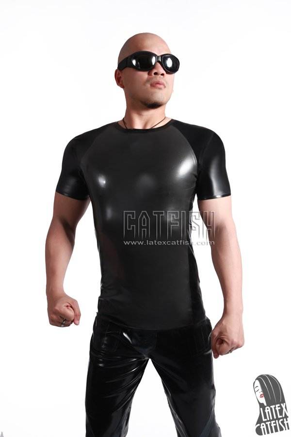 Men's 'Rugged' Latex Two-Tone T-Shirt