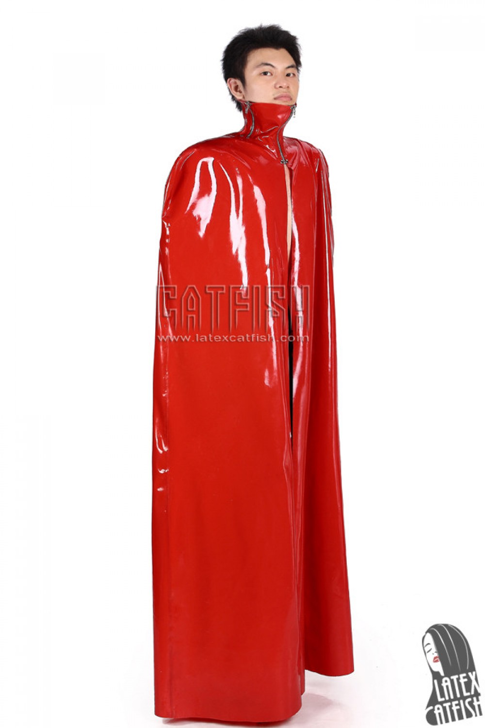 Men's Full-Length Latex Cape Men's Full-Length Latex Cape