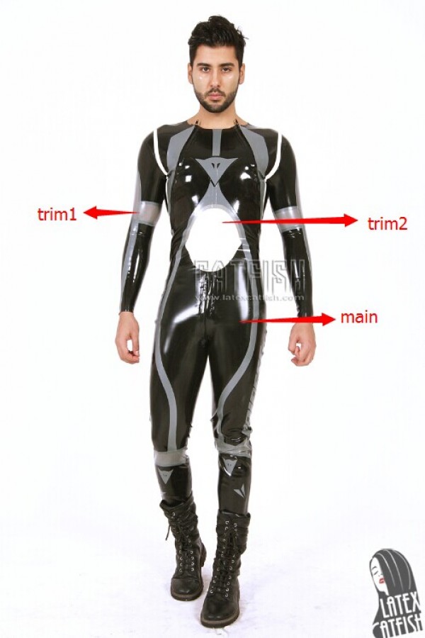 Men's Brand Name T-Age Collarless MotoGP Biker Catsuit