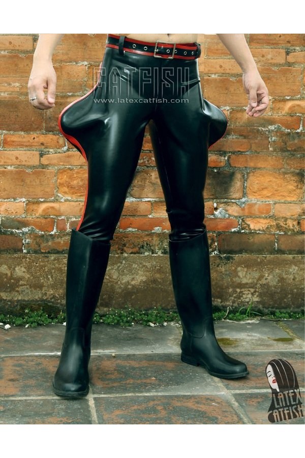 Men's Latex Striped-Leg Riding Jodhpurs