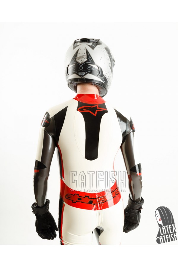 Men's Brandname Biker Latex Catsuit Version 9