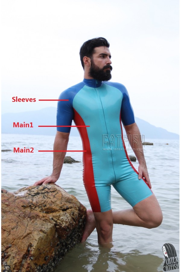 Men's Triple Color Latex Surfsuit
