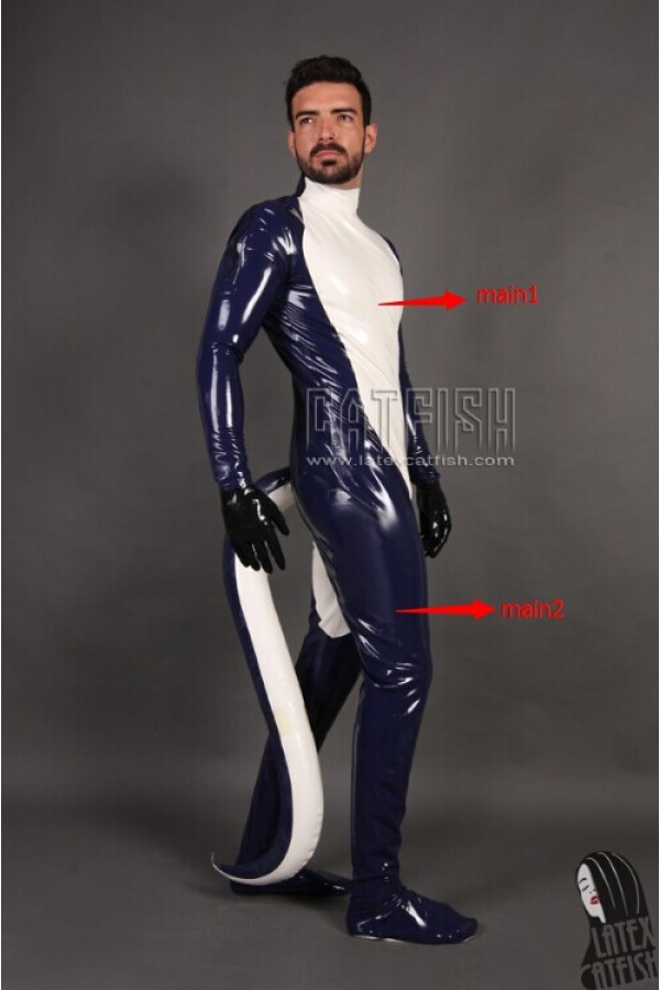 Men's Inflatable Tail Costume Catsuit