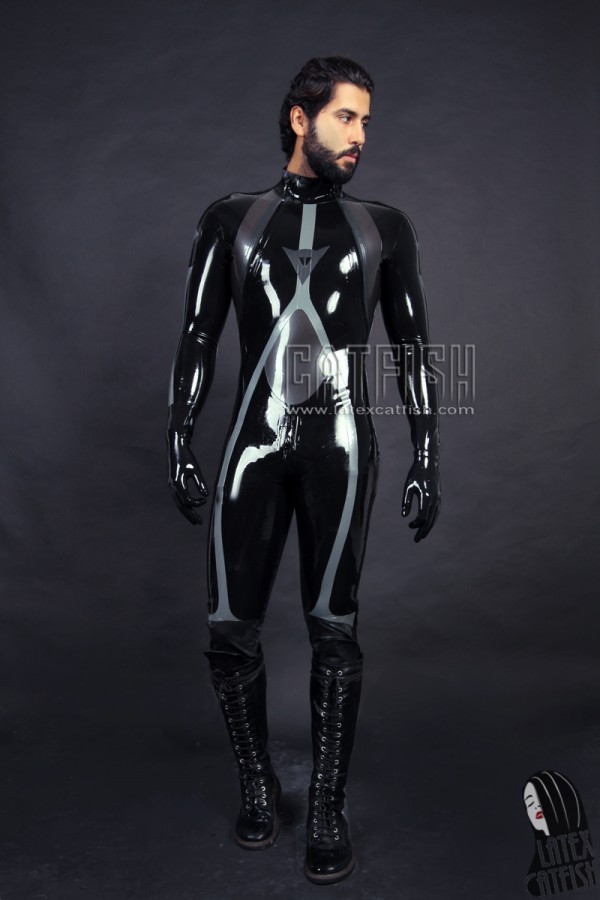 Men's 'T-Age' Motorcycle Latex Catsuit Version 2