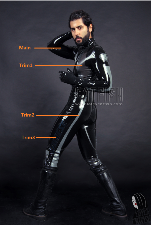 Men's 'T-Age' Motorcycle Latex Catsuit Version 2