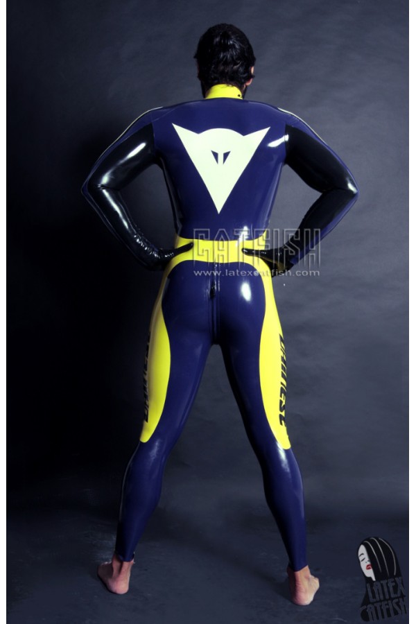 Men's 'T-Age' Moto Biker Rubber Catsuit