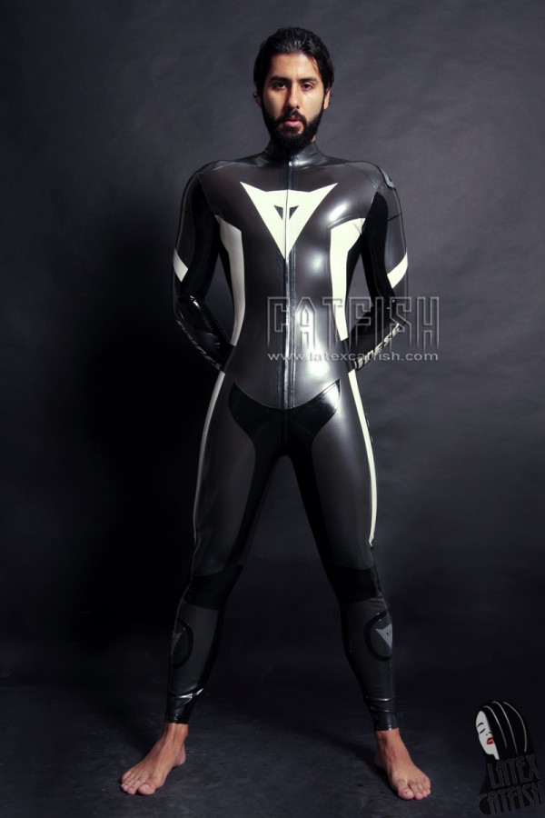 Men's MotoGP Biker Latex Catsuit Version 5