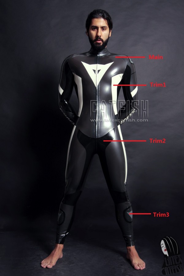 Men's MotoGP Biker Latex Catsuit Version 5