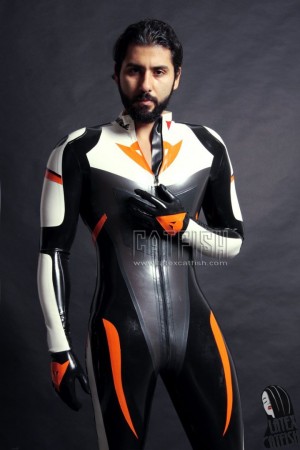 Men's MotoGP Biker Latex Catsuit Version 4