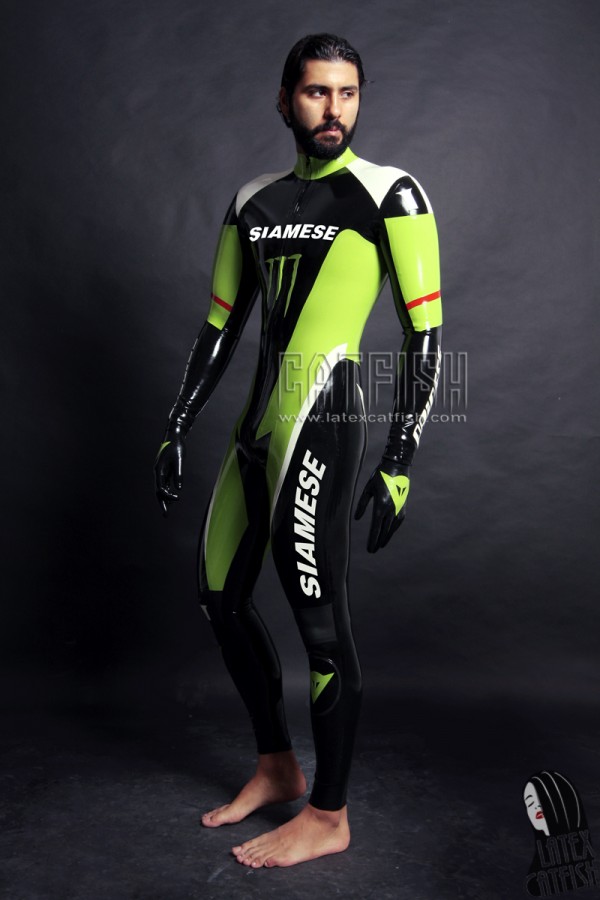 Men's Brand Name MotoGP Biker Latex Catsuit Version 11
