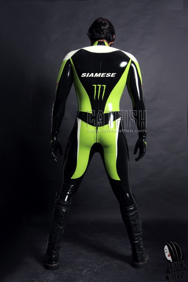 Men's Brand Name MotoGP Biker Latex Catsuit Version 11