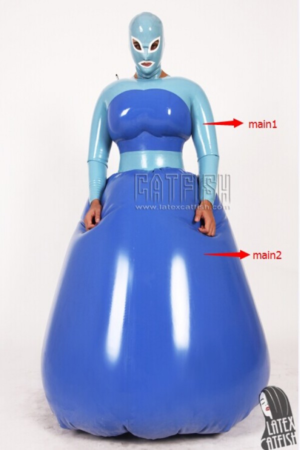 Unisex 'Ball-Belle' Latex Ball Gown