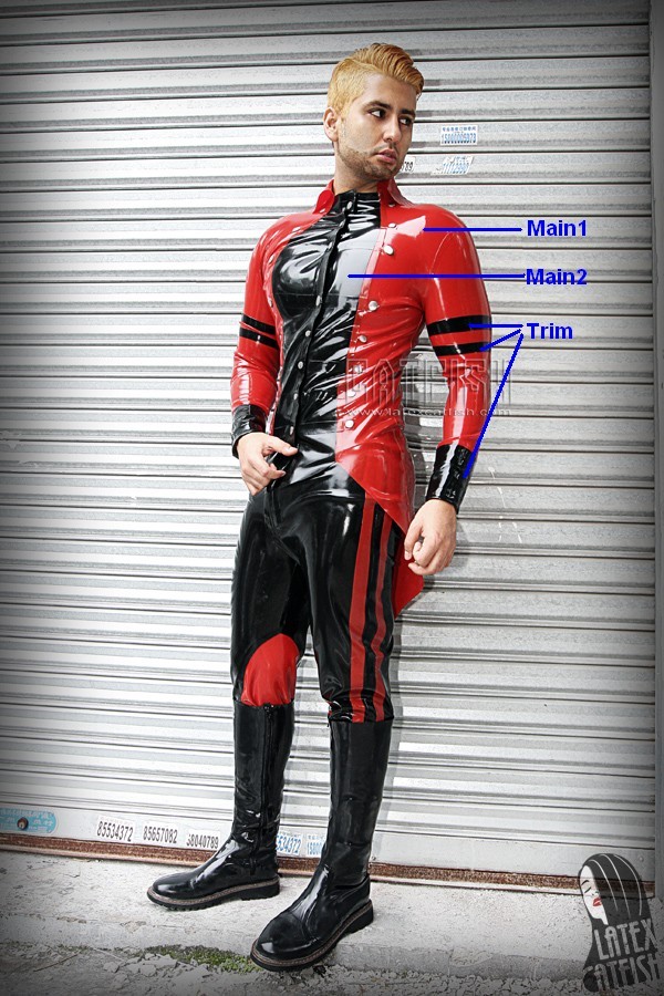 Men's 'Southerner' Latex Uniform Tailcoat