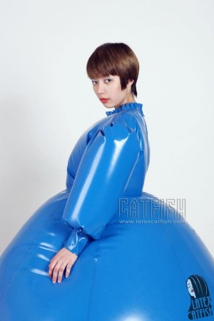 'Bubble-Trouble' Latex Inflatable Long-Sleeved Party Dress