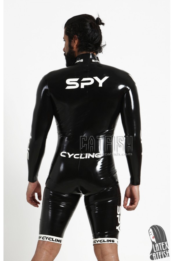 Men's Brand Name Long-Sleeved Latex Cycling Suit