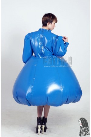 'Bubble-Trouble' Latex Inflatable Long-Sleeved Party Dress