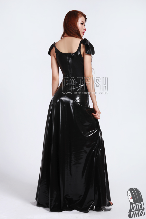 'Butterfly Belle' Full-length Latex Ball Gown