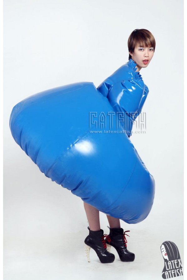 'Bubble-Trouble' Latex Inflatable Long-Sleeved Party Dress