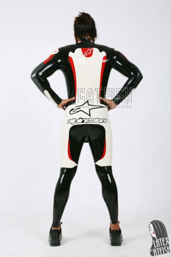 Men's Brand Name MotoGP Biker Latex Catsuit Version 14