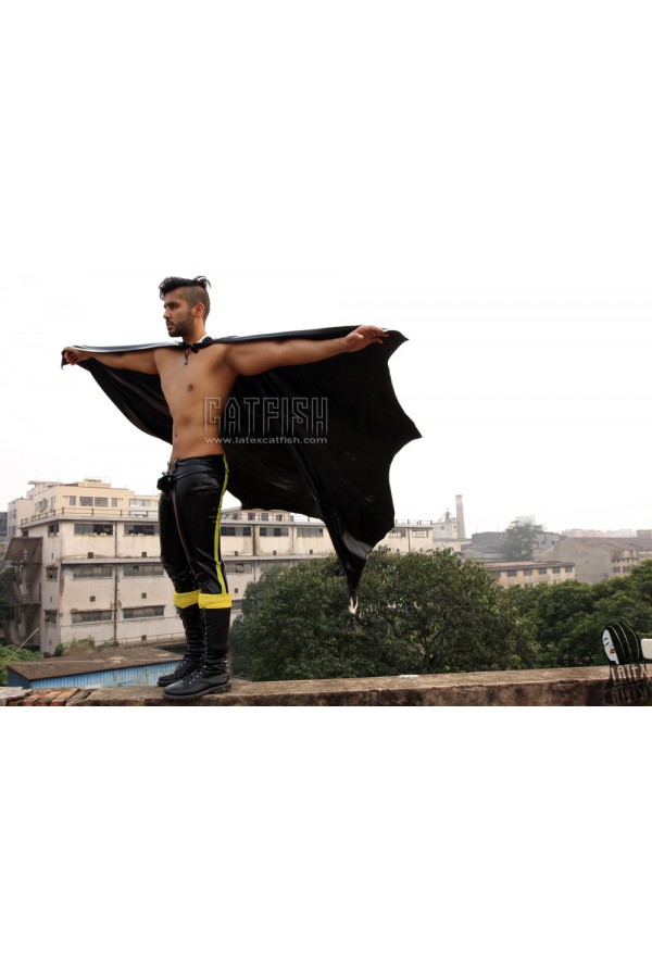 Men's 'Batwing' Latex Cape