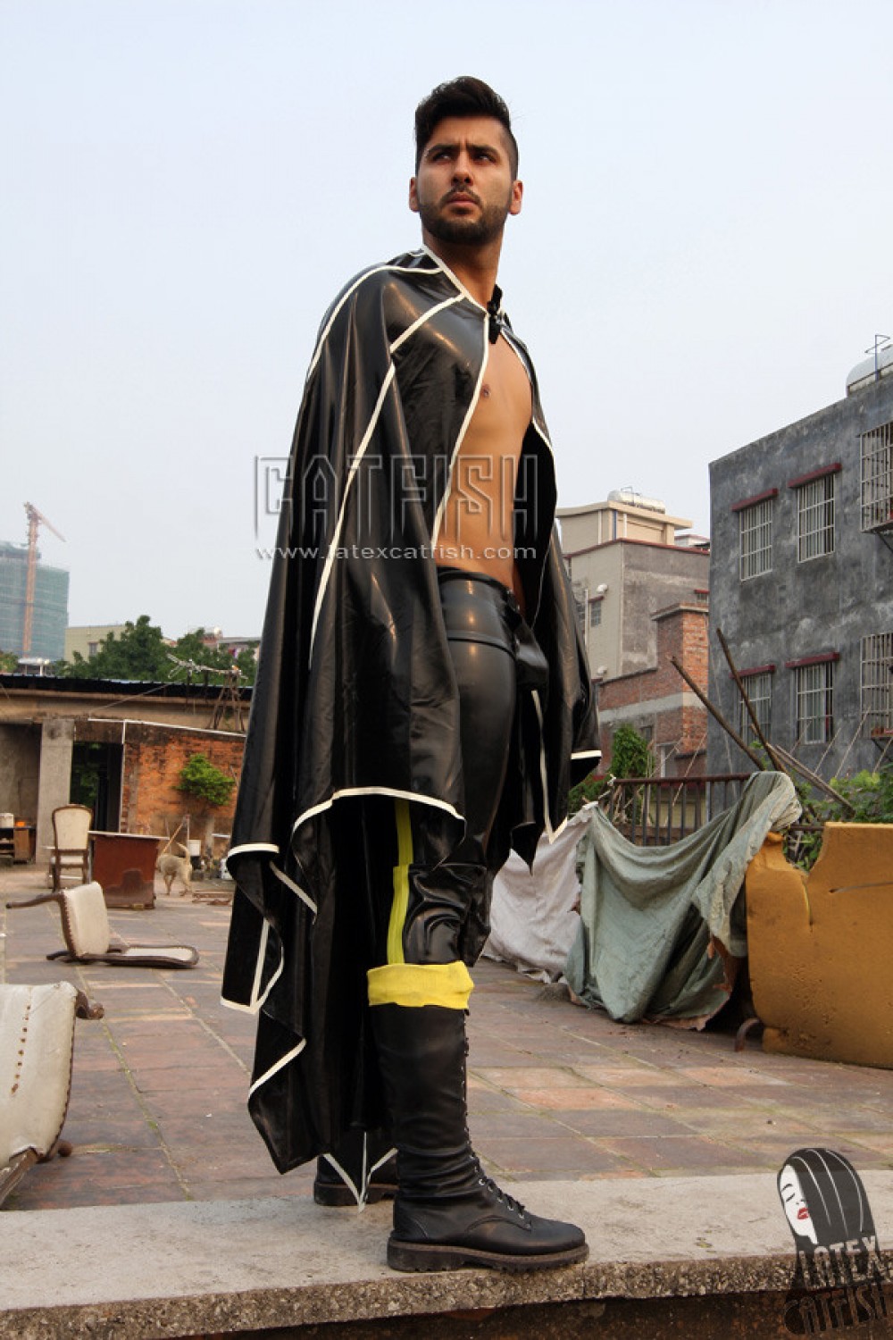 Men's 'Batwing' Latex Cape Men's 'Batwing' Latex Cape
