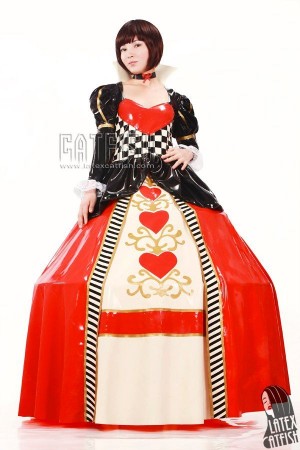 Alice's Wonderland Latex Costume