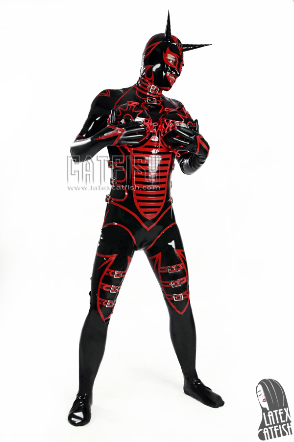 Unisex 'RuPauled Wonder' Latex Costume Suit