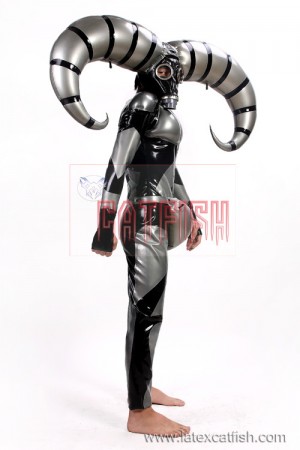 Unisex 'Serpentia' Inflatable Latex Costume Catsuit 