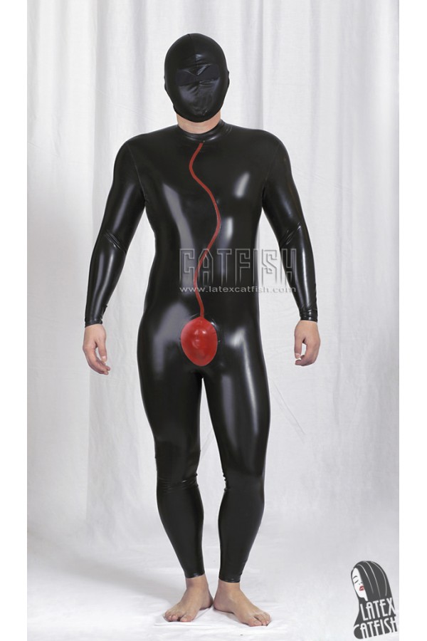 Men's 'Spermaceti' Back Zipper Latex Catsuit