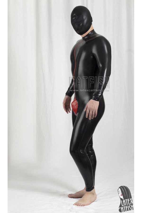 Men's 'Spermaceti' Back Zipper Latex Catsuit