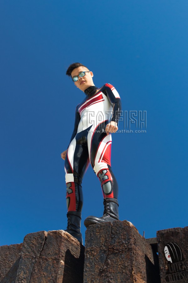 Men's Unbranded Motorcycle Style Latex Catsuit