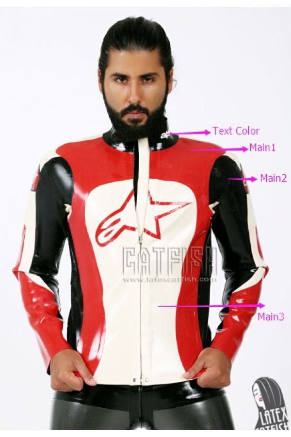 Men's Branded Conventional Latex Motorcycle Jacket