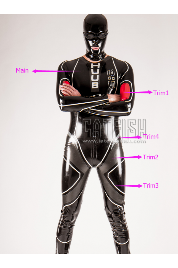 Men's HUUB Wetsuit Style Latex Catsuit