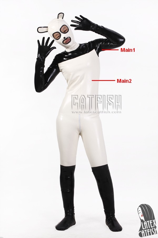 Unisex 'Playful Pet' Latex Catsuit