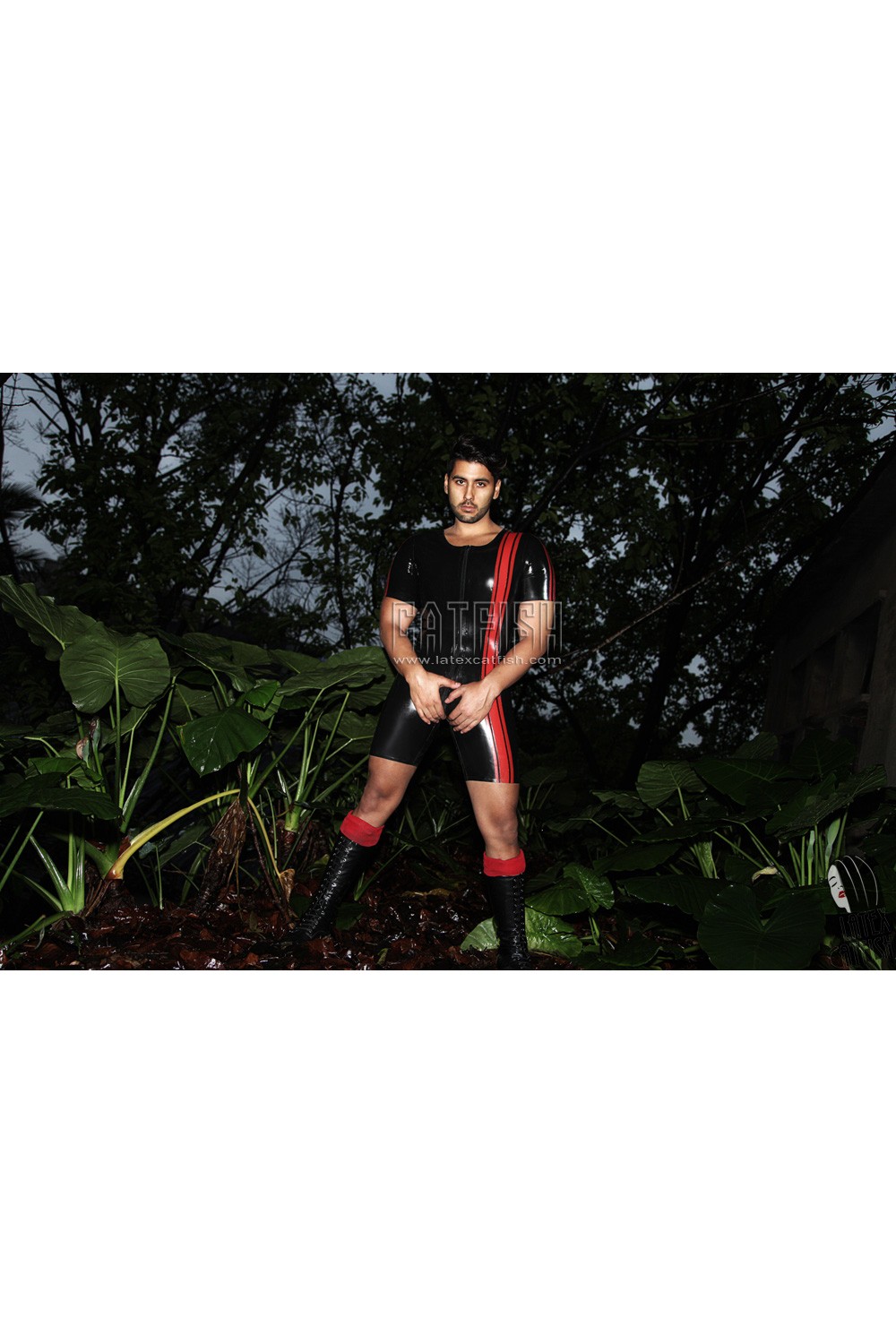 Men's 'Triple'Stripe' Latex Surfsuit Men's 'Triple'Stripe' Latex Surfsuit