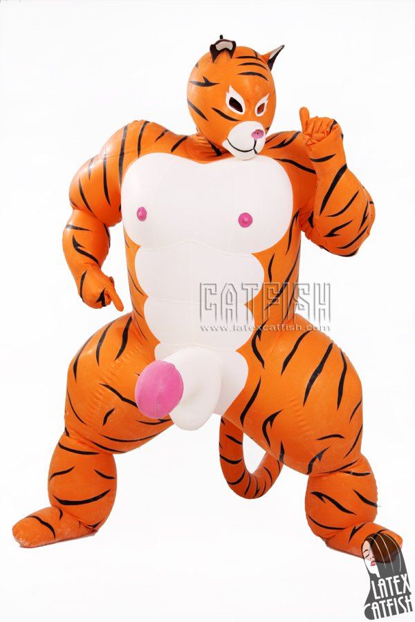 Cute Inflatable Latex Tiger