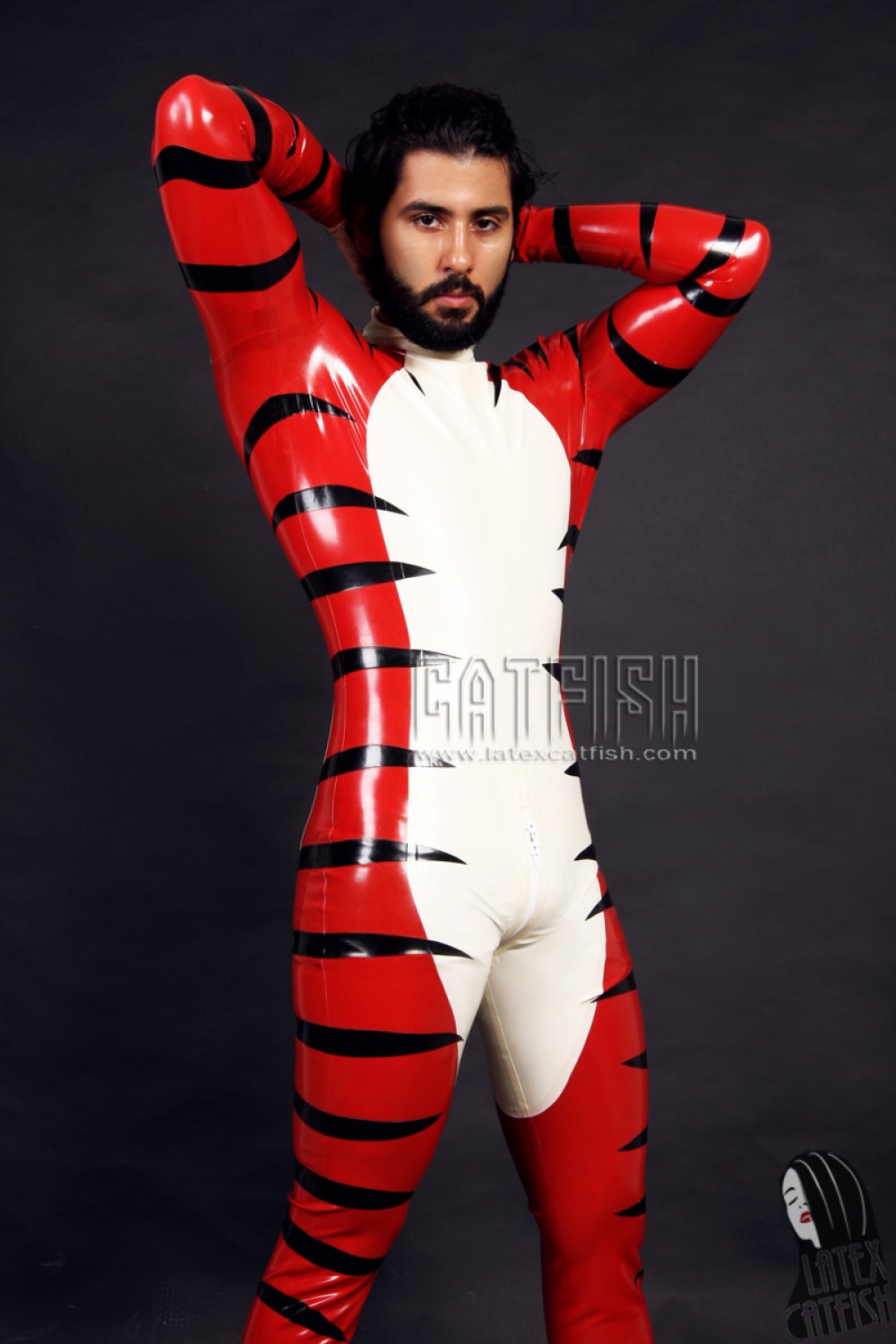 Men's 'Wildside' Latex Neck Entry Catsuit Men's 'Wildside' Latex Neck Entry Catsuit